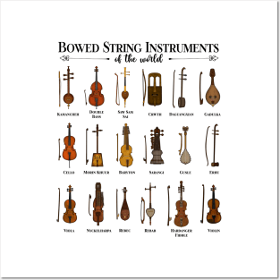 Bowed string instruments of the world Posters and Art